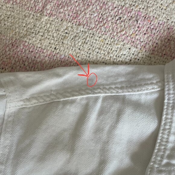 Off White Cropped Denim Jacket - Picture 11 of 11